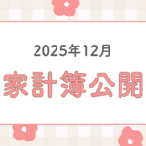 【2025年12月の家計簿】総支出36万6775円【大人1人+子供2人】